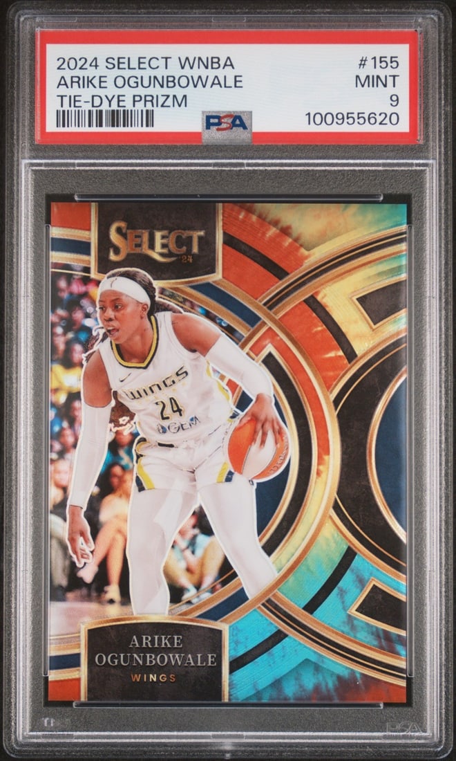 2024 Select WNBA Arike Ogunbowale Tie-Dye Prizm #155 PSA 9 Mint 10/25 Dallas Wings (1 of 1)