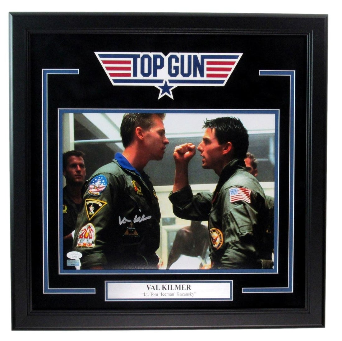 Framed 11x14 Top Gun Photograph Autographed by Val Kilmer JSA Authenticated (1 of 4)