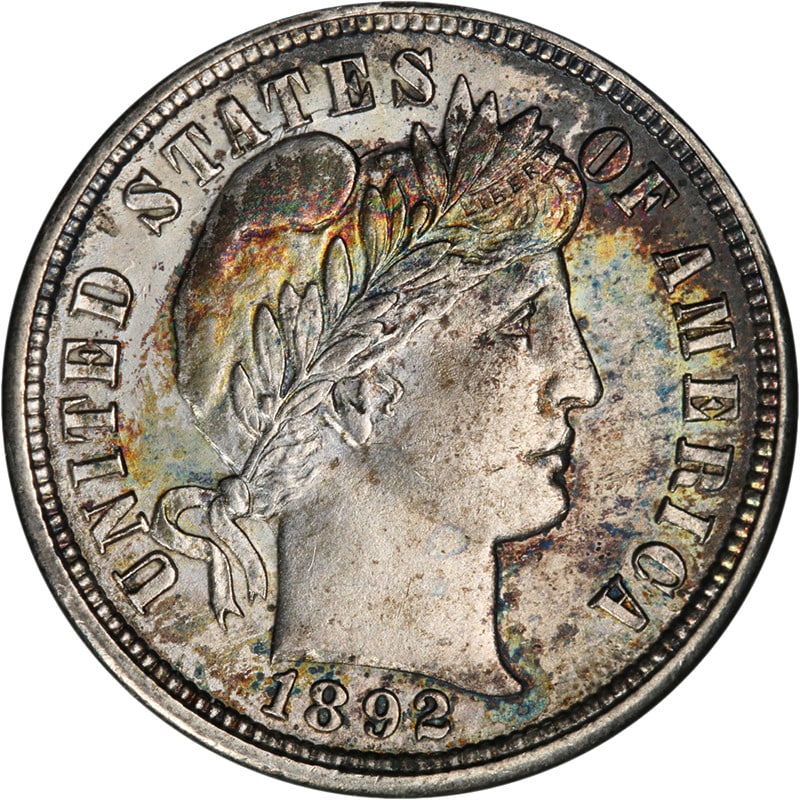 1892-O Barber Dime Uncertified Silver Nice BU Strong Strike (1 of 2)