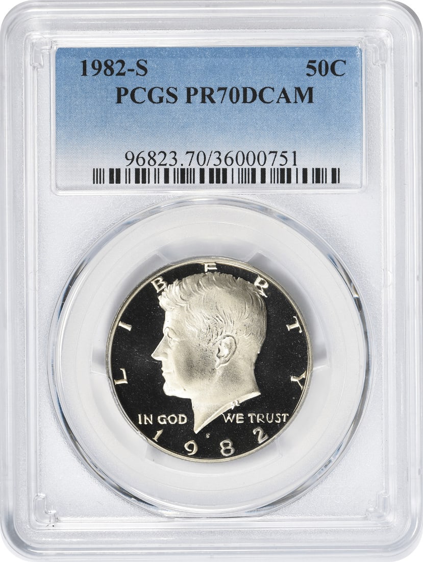 1982-S Kennedy Half Dollar PR70DCAM PCGS Uncirculated Coin (1 of 2)