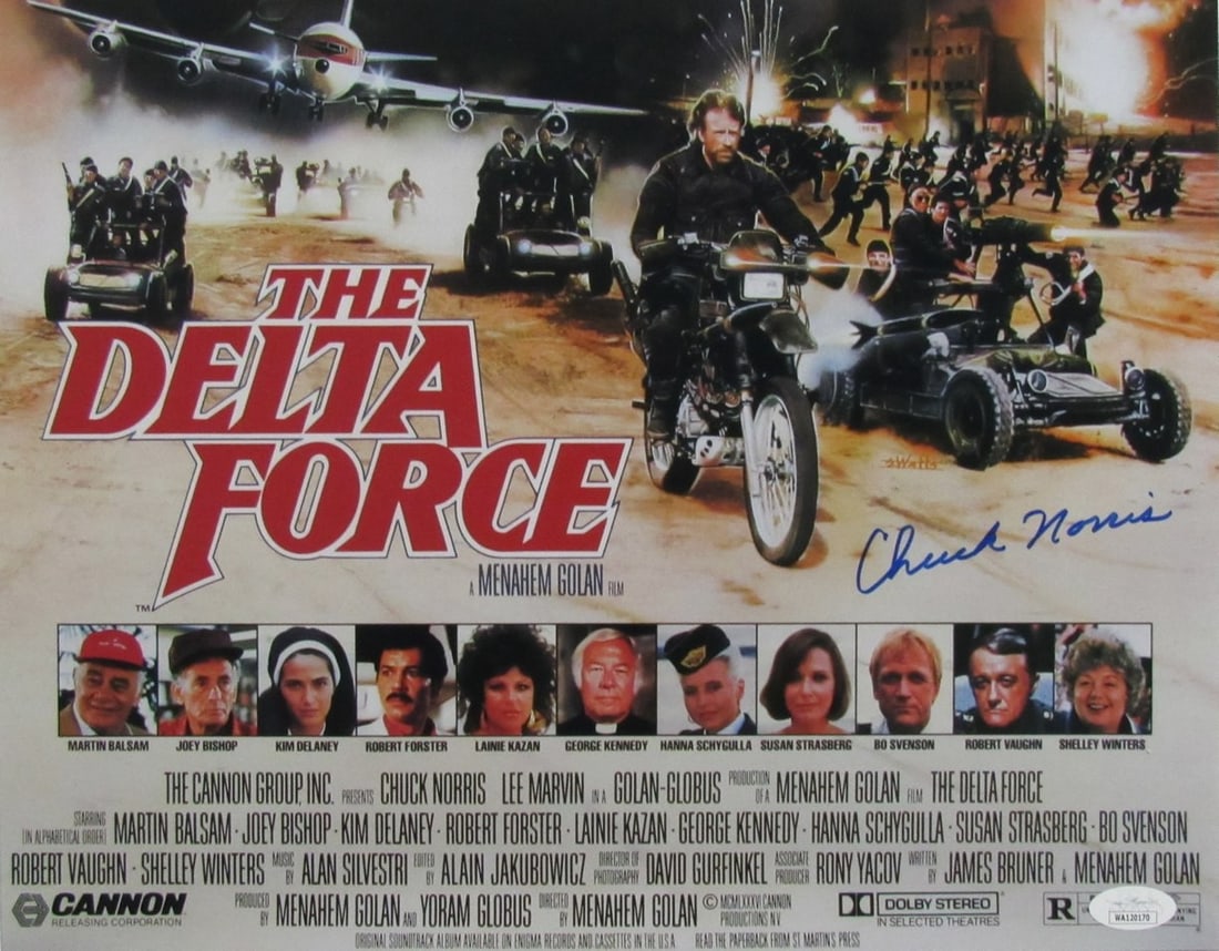 Signed The Delta Force 11x14 Photo Chuck Norris JSA Certified Autograph (1 of 3)