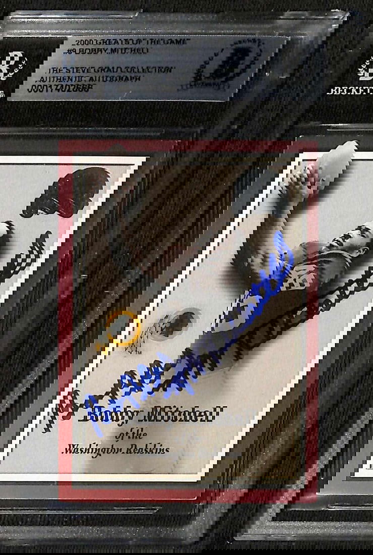 Bobby Mitchell Signed 2000 Greats of the Game Card Beckett Authenticated (1 of 1)