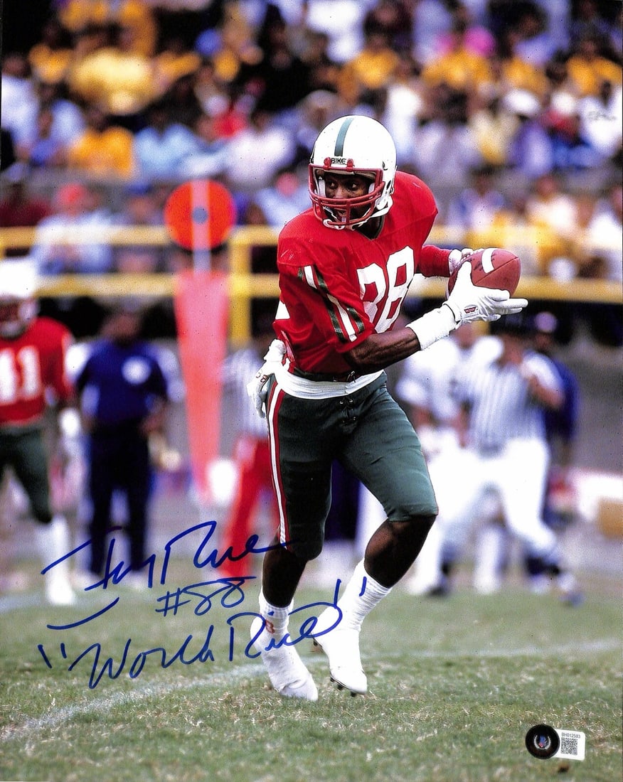 Jerry Rice Autographed 11x14 Photo with Beckett Authentication #88 World Rice (1 of 1)