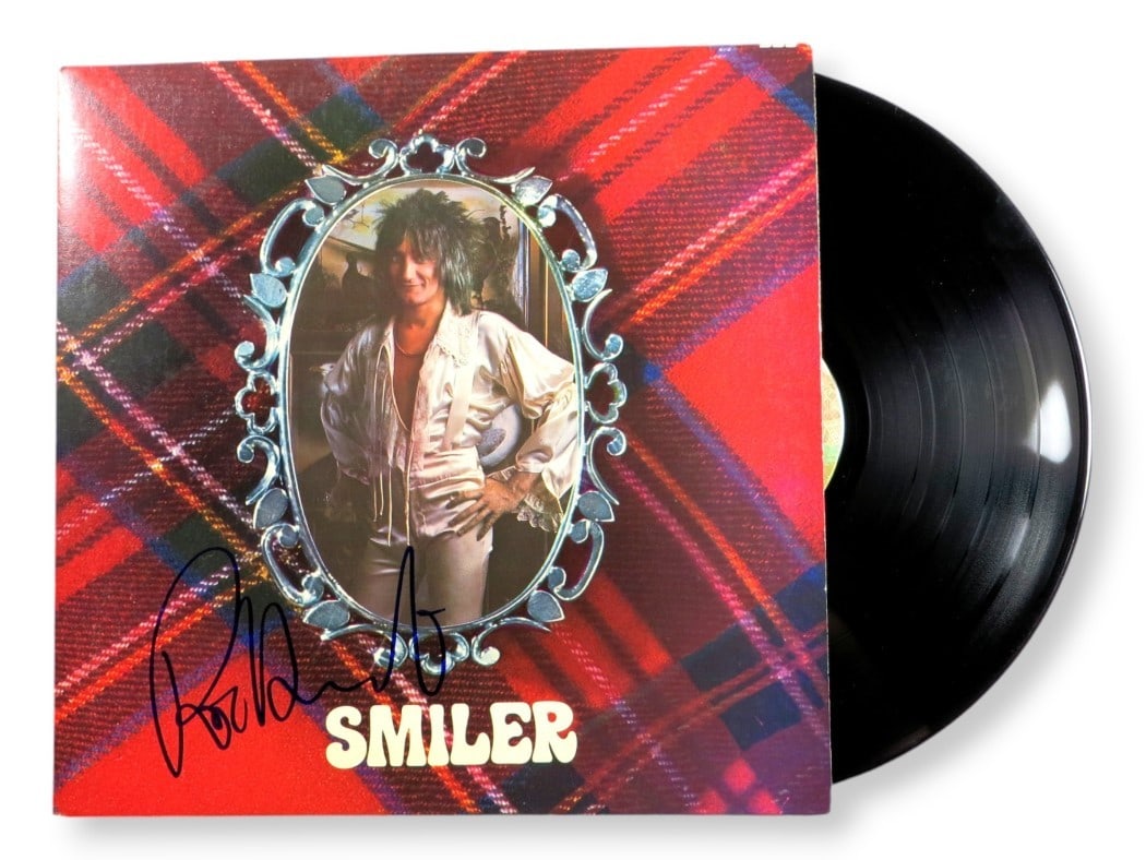 Rod Stewart Smiler Signed Album Cover Authenticated by Beckett (1 of 4)
