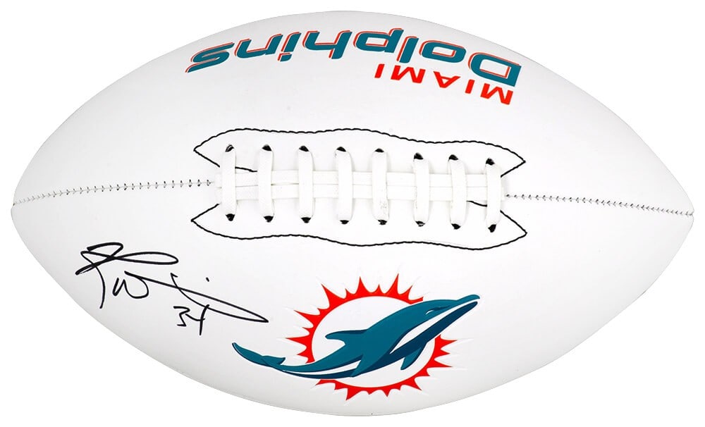 Ricky Williams Autographed Miami Dolphins Logo Franklin Football with COA (1 of 1)