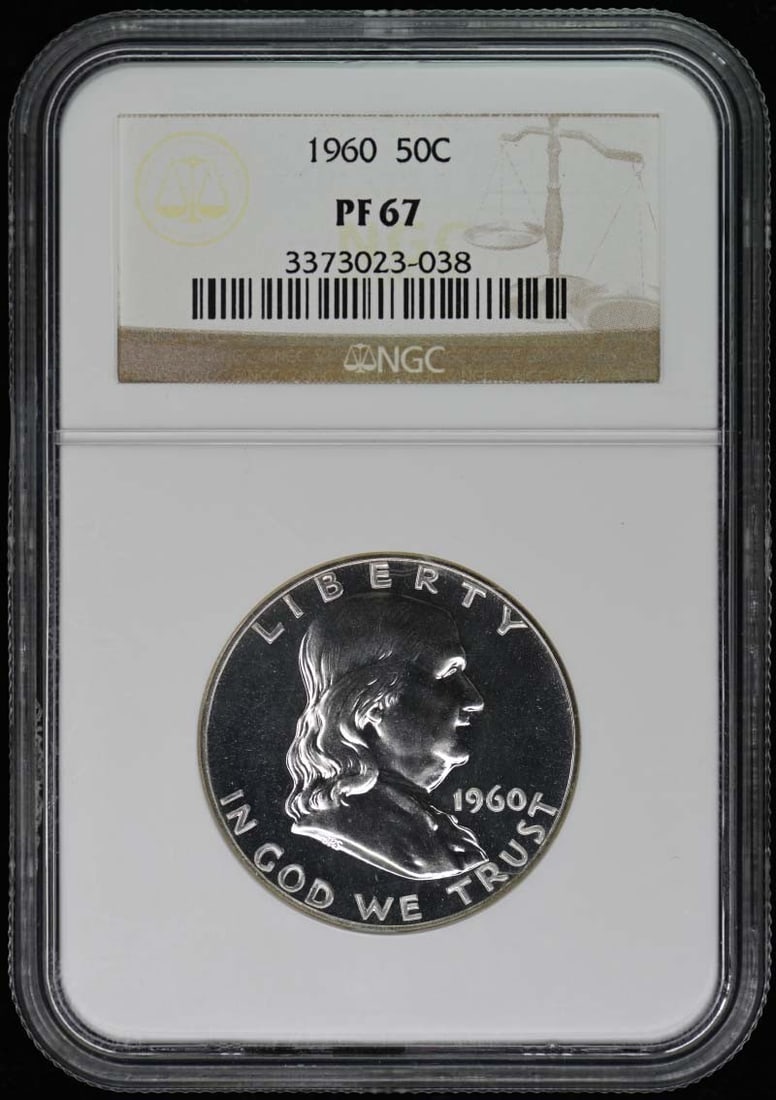 1960 Franklin Half Dollar NGC PR67 Proof Coin (1 of 2)
