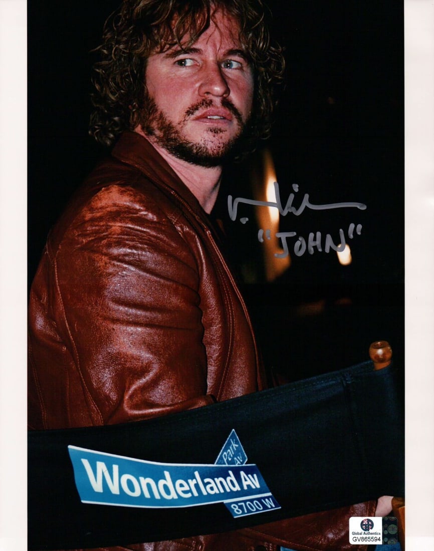 Val Kilmer Autographed 8X10 Photo Wonderland John Holmes Global Authentics (1 of 3)