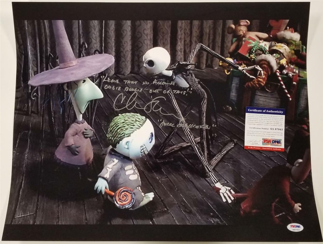 Chris Sarandon Signed Jack Skellington 16x20 Photo with Quote PSA/DNA COA (1 of 1)