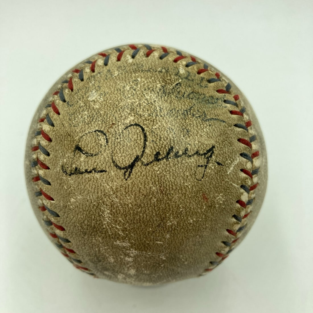 Babe Ruth Lou Gehrig Dual Signed 1920s Baseball PSA Authenticated (1 of 7)