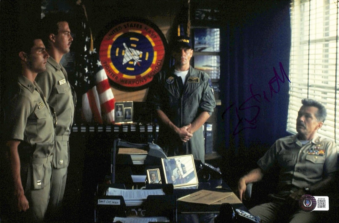 Tom Skerritt Signed Top Gun 8.5x11 Photo Beckett Certified (1 of 1)