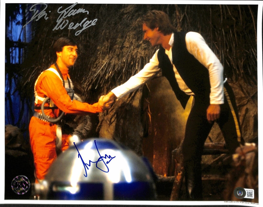 Harrison Ford Denis Lawson Signed 11x14 Photo ROTJ Beckett Authenticated (1 of 1)