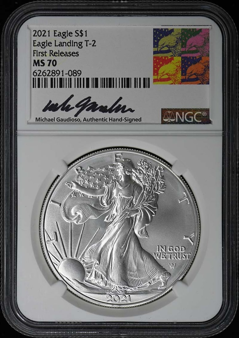 2021 Eagle Landing T-2 S$1 Coin NGC MS70 First Releases (1 of 2)