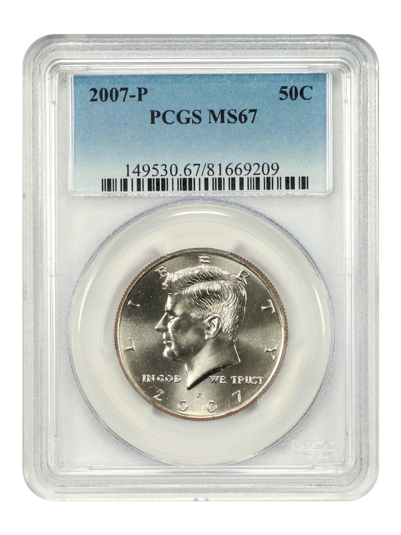 2007 Kennedy Half Dollar PCGS MS67 Uncirculated 50C (1 of 4)
