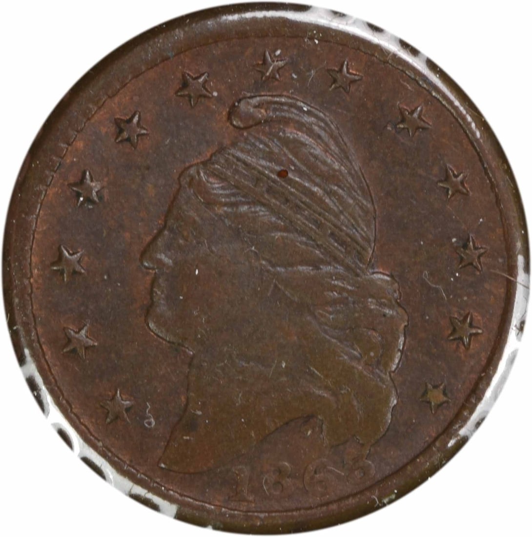 1863 Civil War Token French Liberty New York 22/442 AU Uncertified (1 of 2)