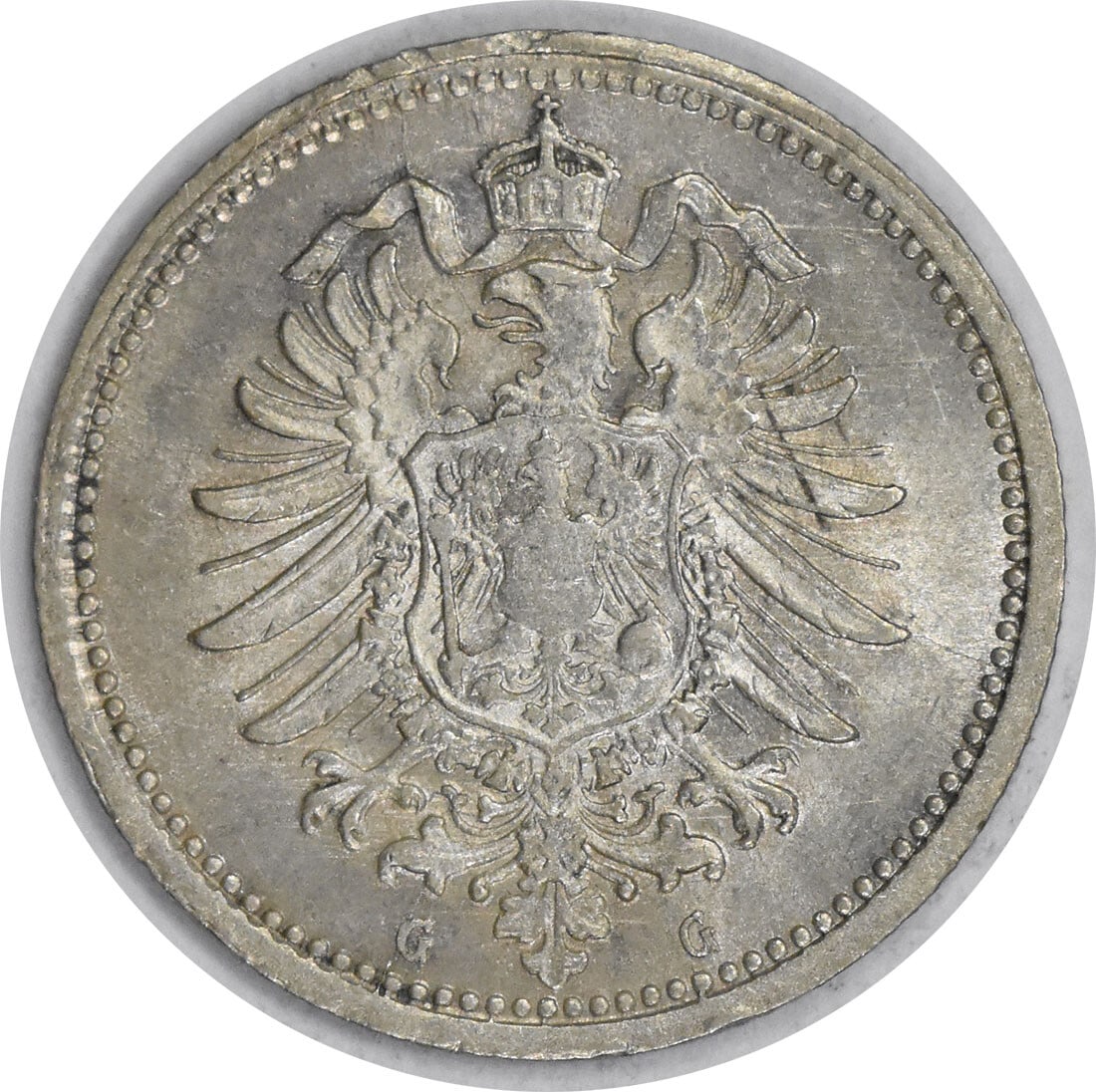 1873 G Germany 20 Pfennig Silver Coin KM5 Brilliant Uncirculated (1 of 2)