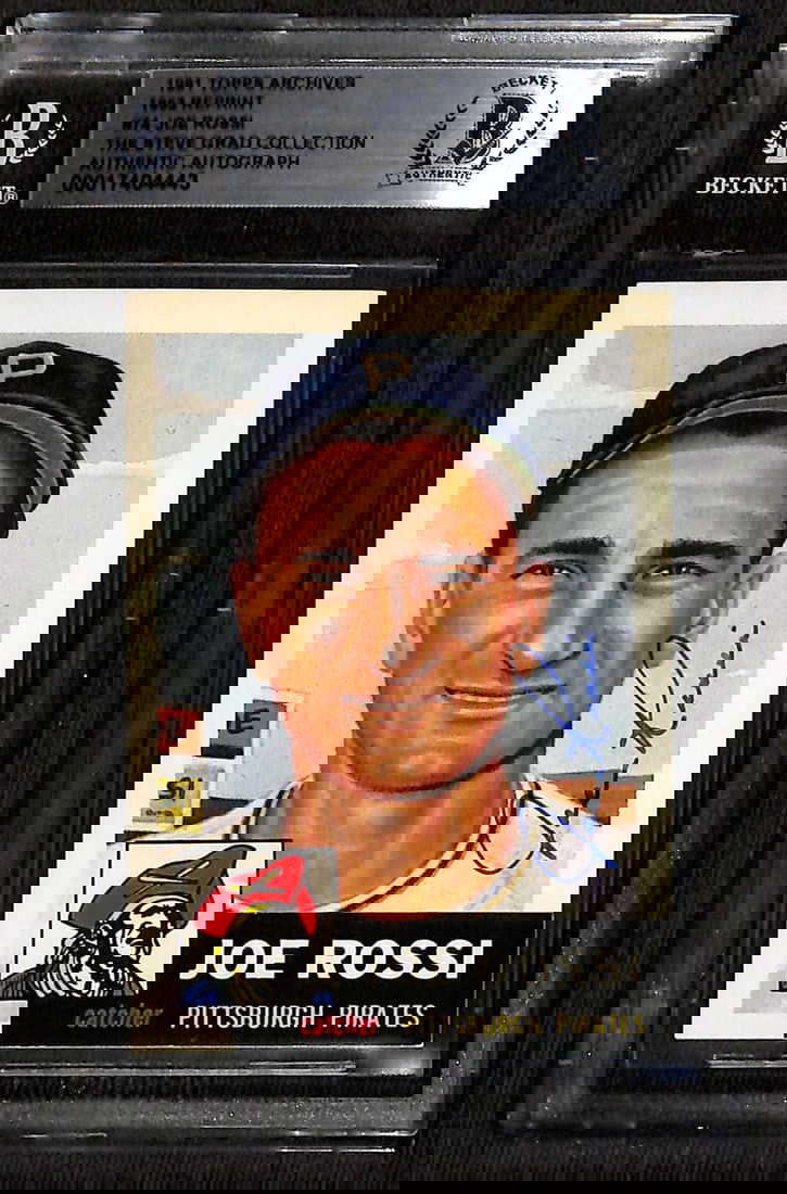 Joe Rossi Signed 1991 Topps Archives 53 #74 Baseball Card Beckett Authenticated (1 of 1)