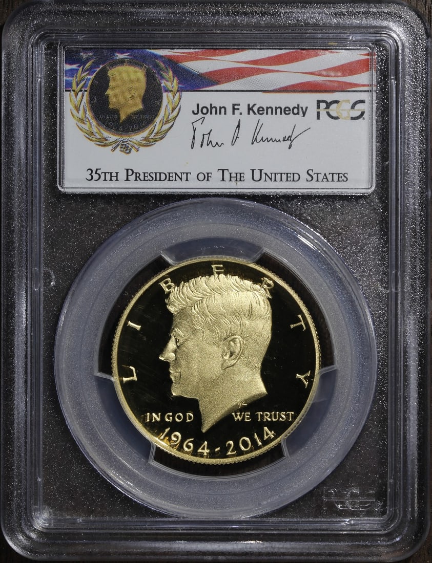 2014 Proof Gold Kennedy 50C 3/4 oz PR70 PCGS Certified US Mint (1 of 2)