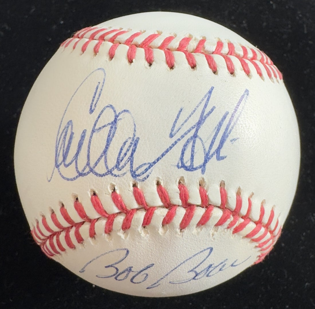Carlton Fisk Bob Boone Signed Baseball Beckett Authenticated OAL-BB (1 of 1)