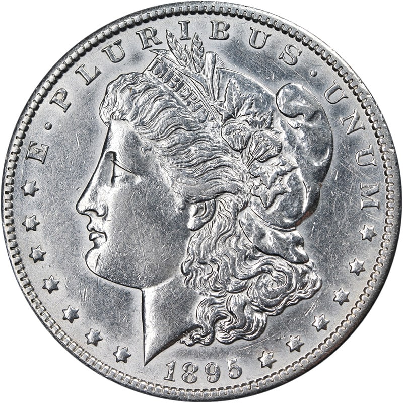 Key Date 1895-O Silver Morgan Dollar AU BU Details Lustrous Coin (1 of 2)