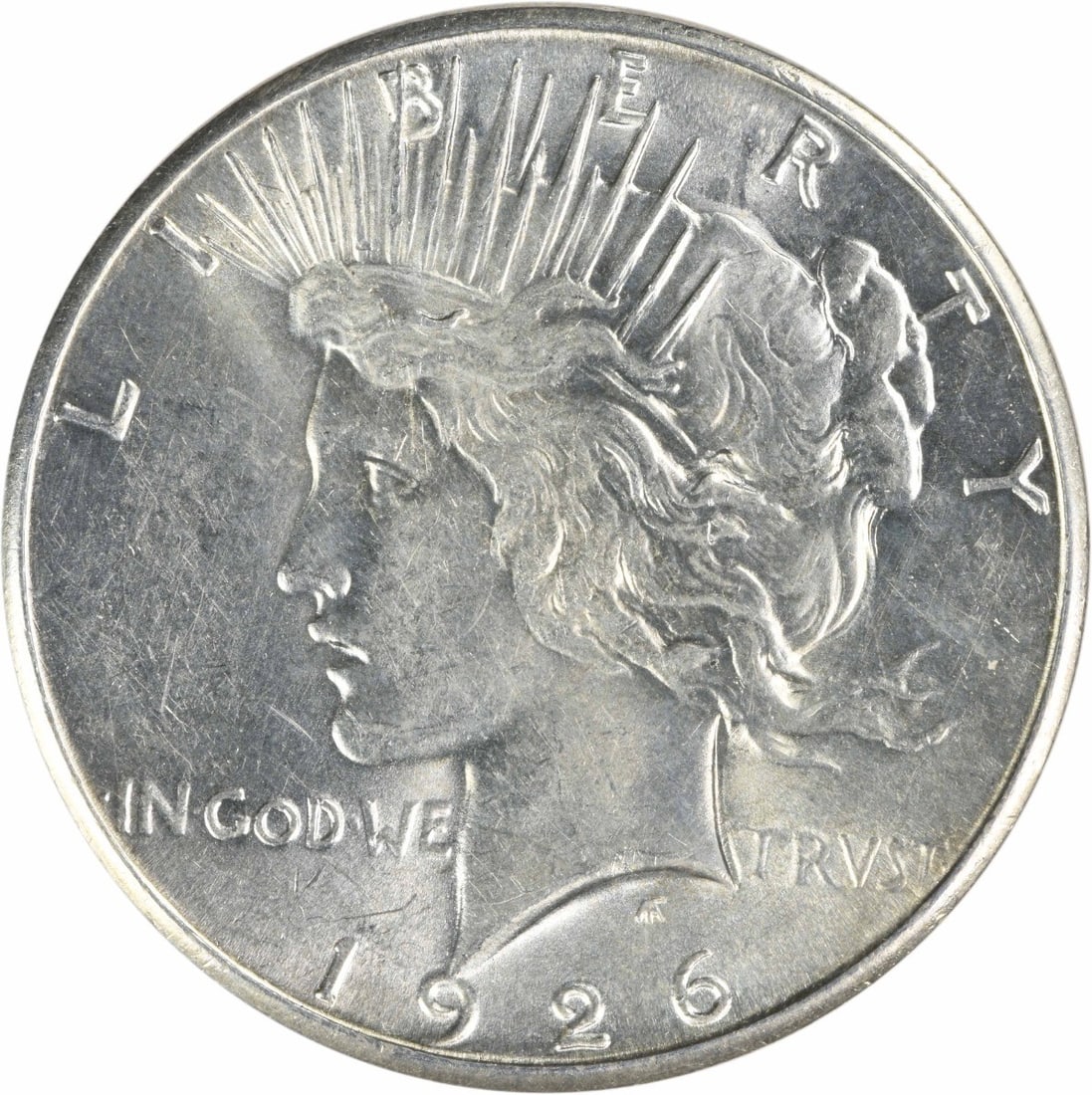 1926-S Peace Silver Dollar Choice BU Uncertified Silver Coin (1 of 2)