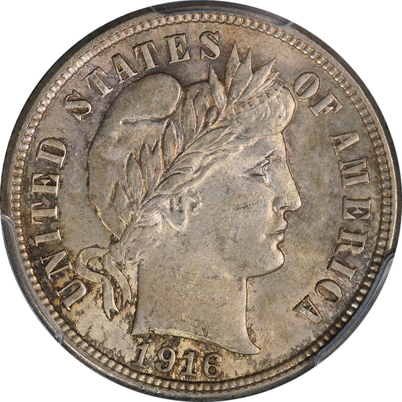 1916-P Barber Dime PCGS MS63 Silver Uncirculated Strong Strike (1 of 4)