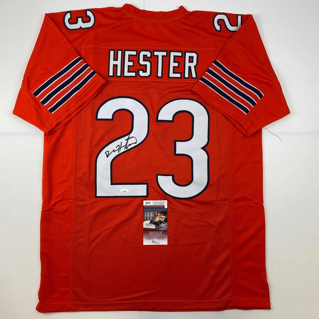 Devin Hester Autographed Chicago Bears Football Jersey JSA COA (1 of 4)