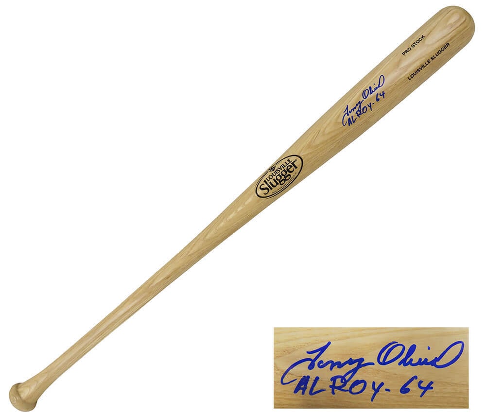 Tony Oliva Signed Louisville Slugger Blonde Bat AL ROY 64 COA (1 of 1)