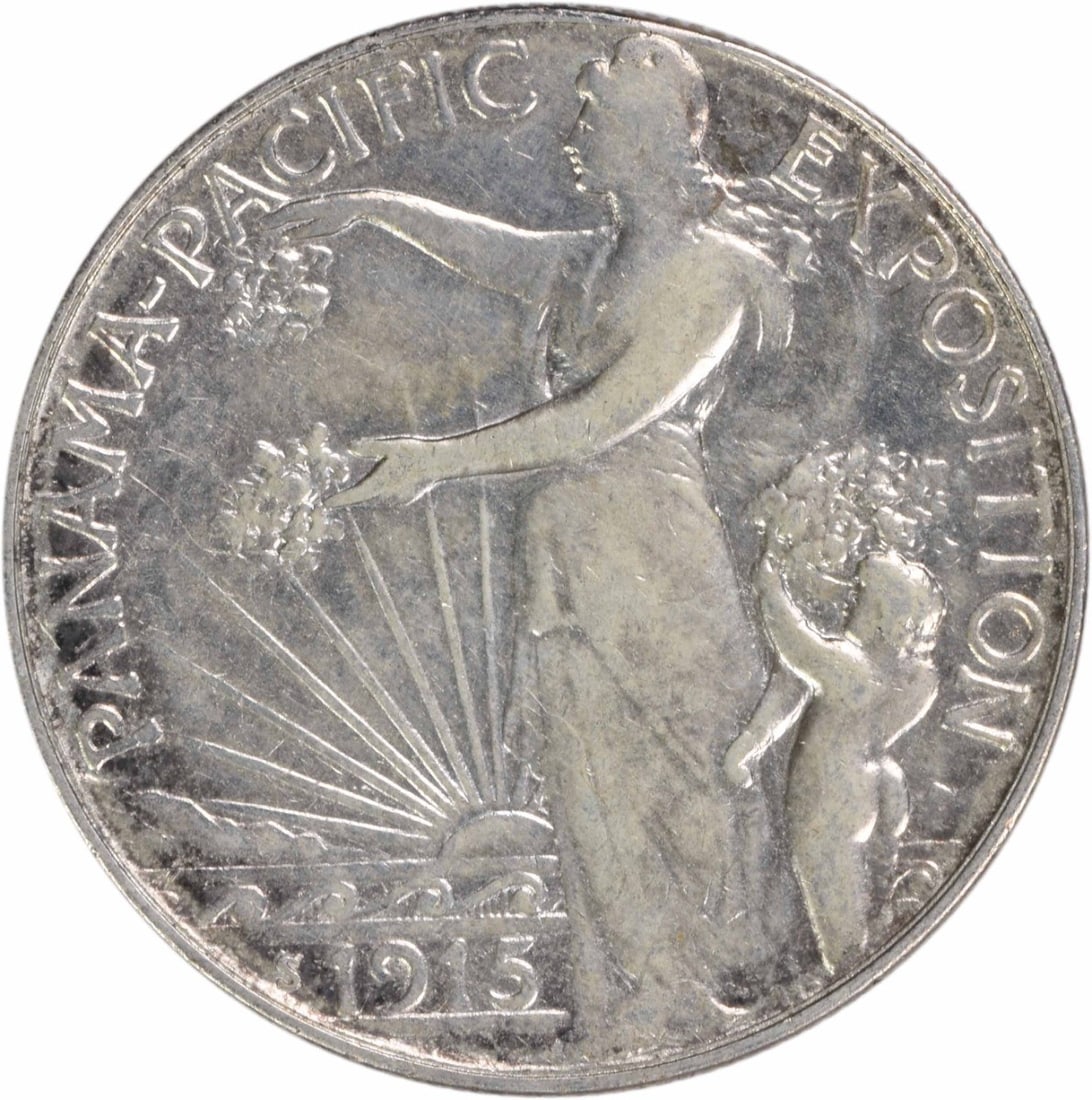 1915 San Francisco Commemorative Half Dollar Silver Coin Uncertified (1 of 2)