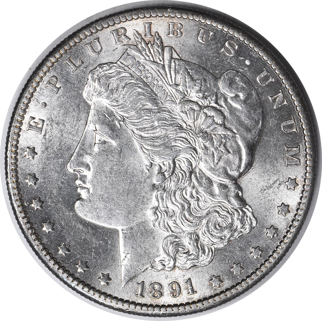 1891-S Morgan Silver Dollar BU Uncertified Silver Coin (1 of 2)