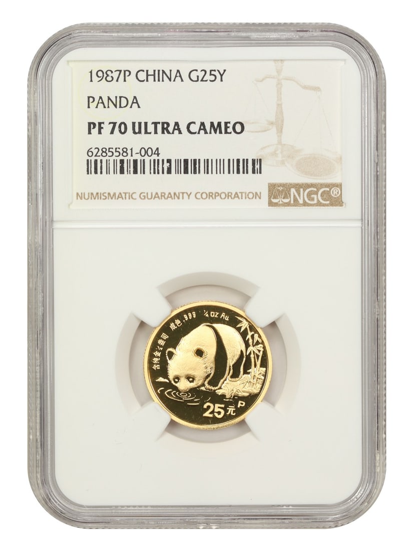 1987P Gold Panda Coin NGC PR70 Uncirculated (1 of 4)