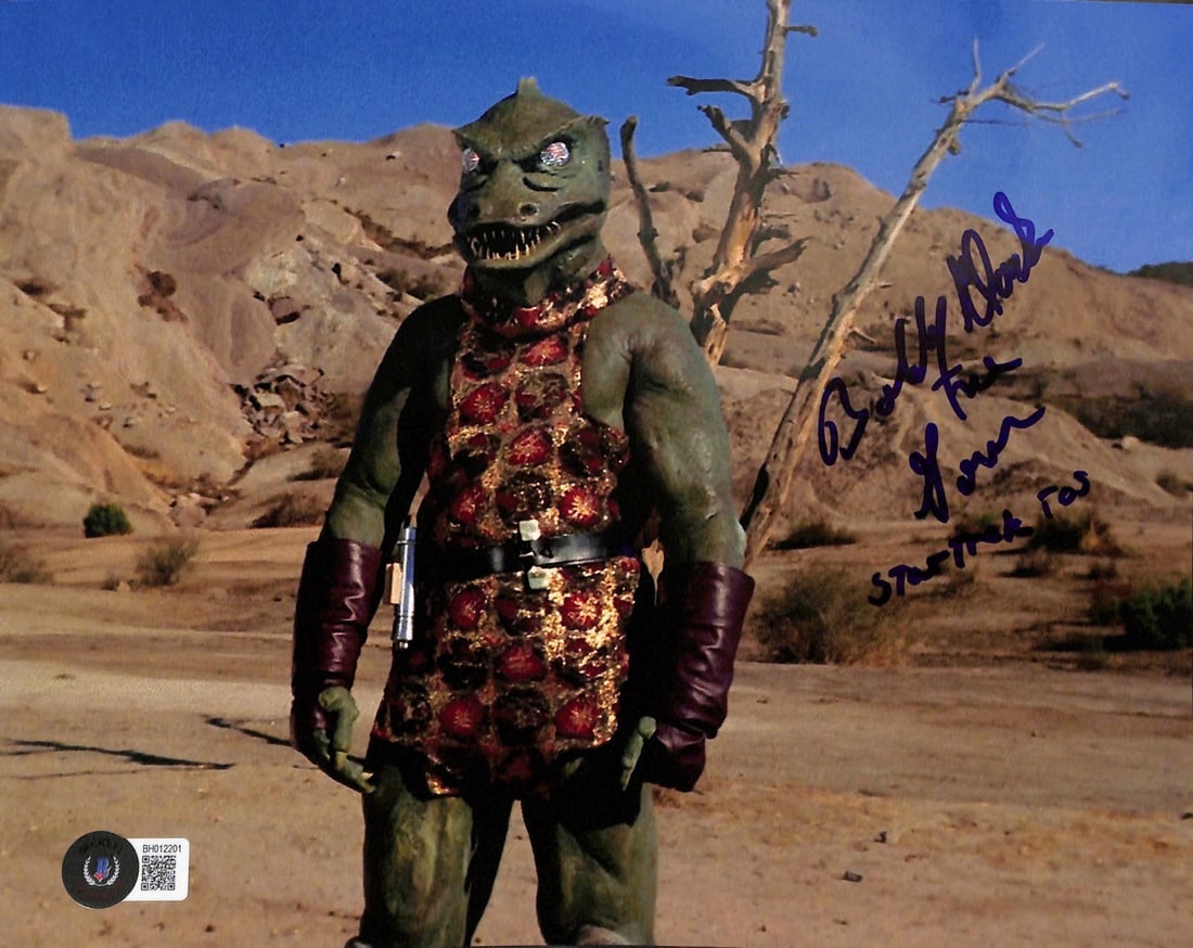 Bobby Clark Signed Gorn 8x10 Photo Star Trek TOS Beckett Certified (1 of 1)