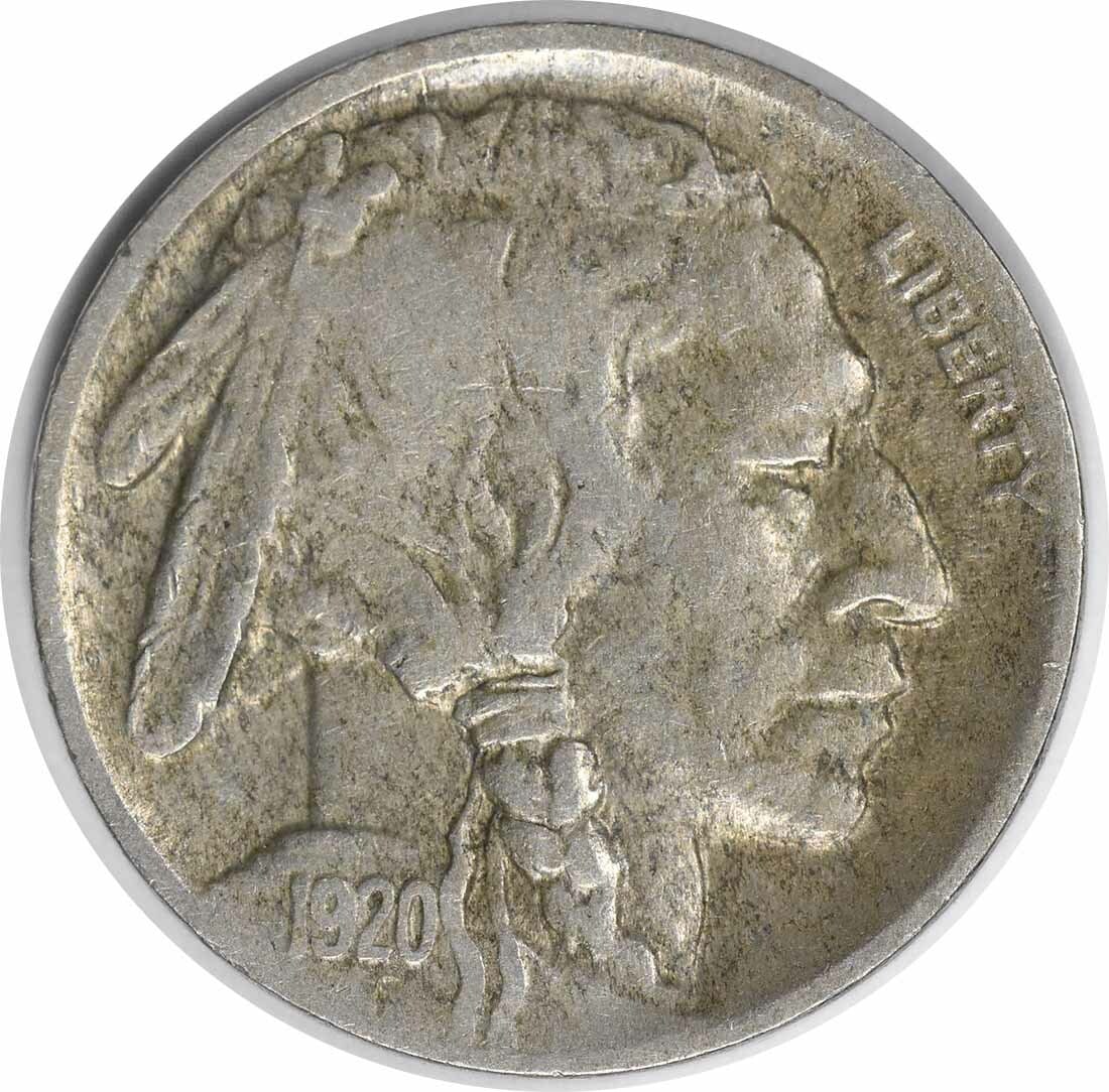 1920-D Buffalo Nickel 5C Choice VF Uncertified Coin: 1920-D Buffalo Nickel 5C Choice VF Uncertified Coin This 1920-D Buffalo Nickel is a classic piece of American numismatics, showcasing the iconic Indian and buffalo designs. It is graded as Very Fine (