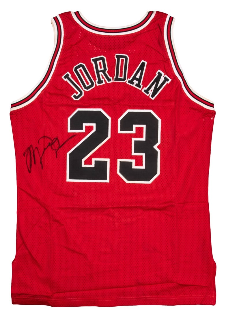 Michael Jordan Signed 1996-97 Chicago Bulls Game Jersey with JSA & MEARS COA: Michael Jordan Signed 1996-97 Chicago Bulls Game Jersey with JSA & MEARS COA This authentic Michael Jordan game-issued jersey is a remarkable piece from the legendary player's 1996-97 season with the