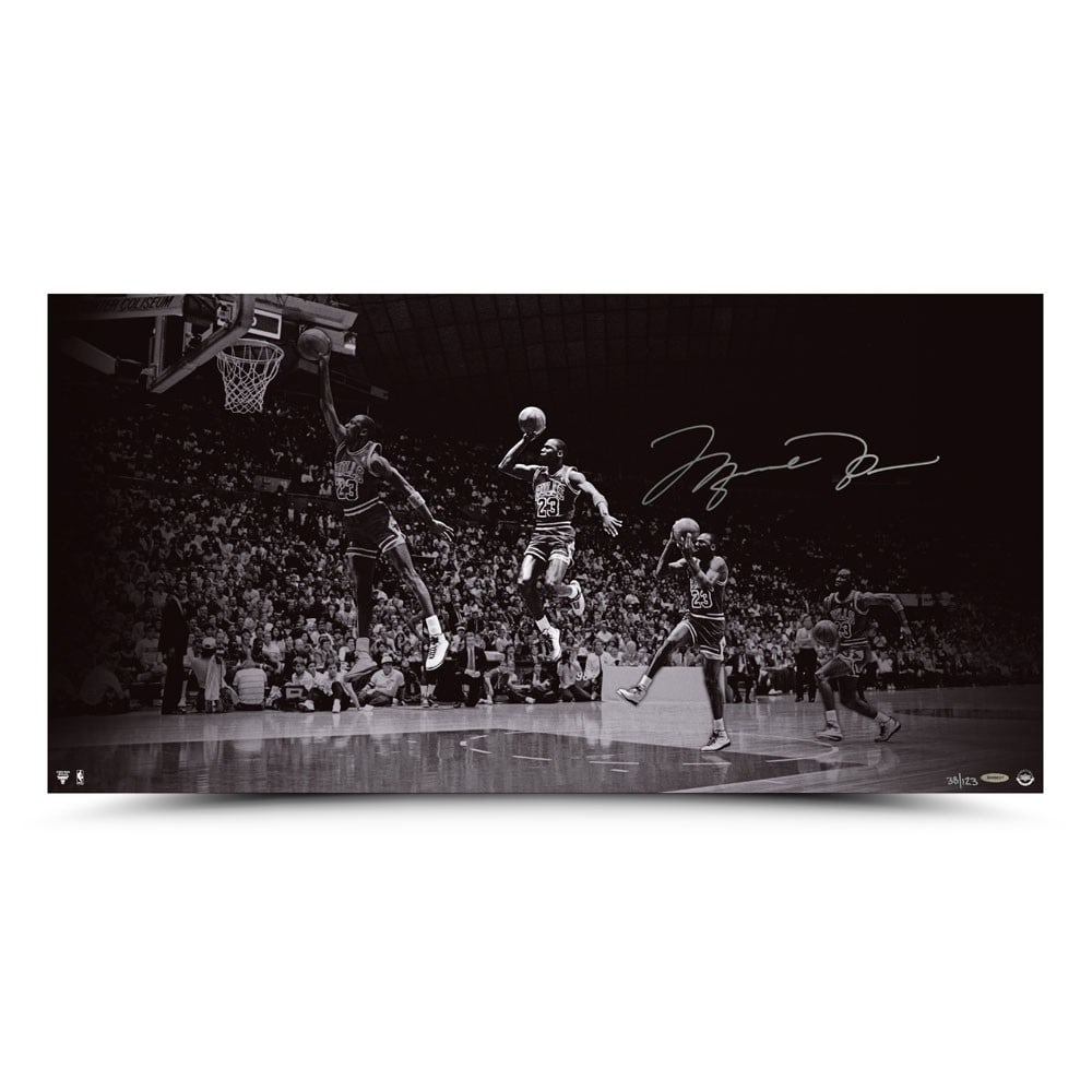 Michael Jordan Autographed 18x36 Photo Limited to 123 Upper Deck Certified (1 of 4)