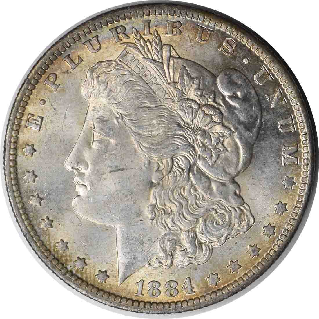 1884-O Morgan Silver Dollar Choice BU Toned Uncertified Coin (1 of 2)