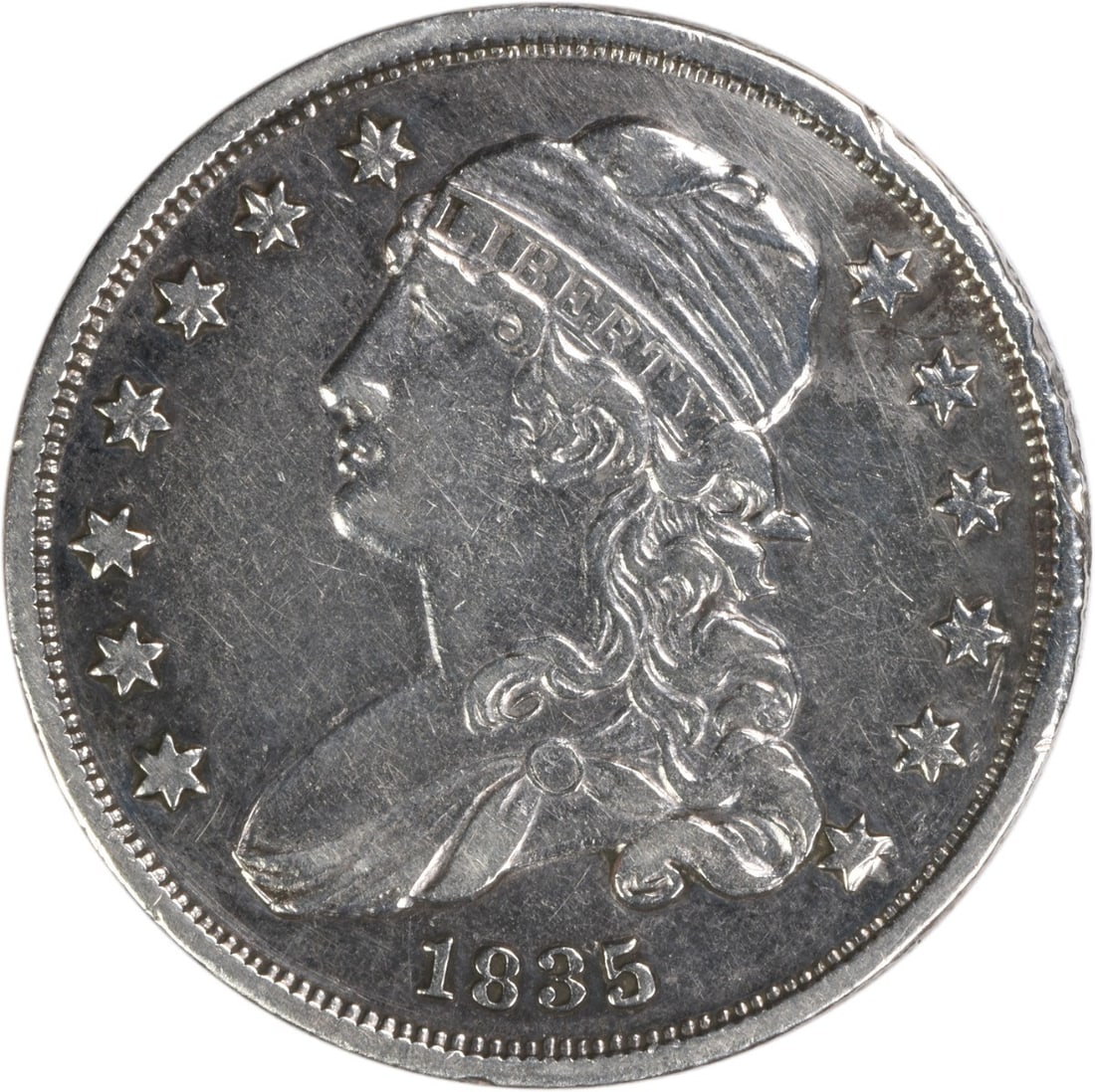 1835 Capped Bust Quarter EF Uncertified Philadelphia Mint (1 of 2)