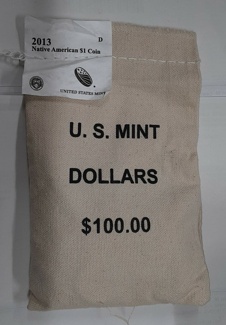 2013-D Native American $1 Coin Unopened Mint Bag Denver (1 of 2)