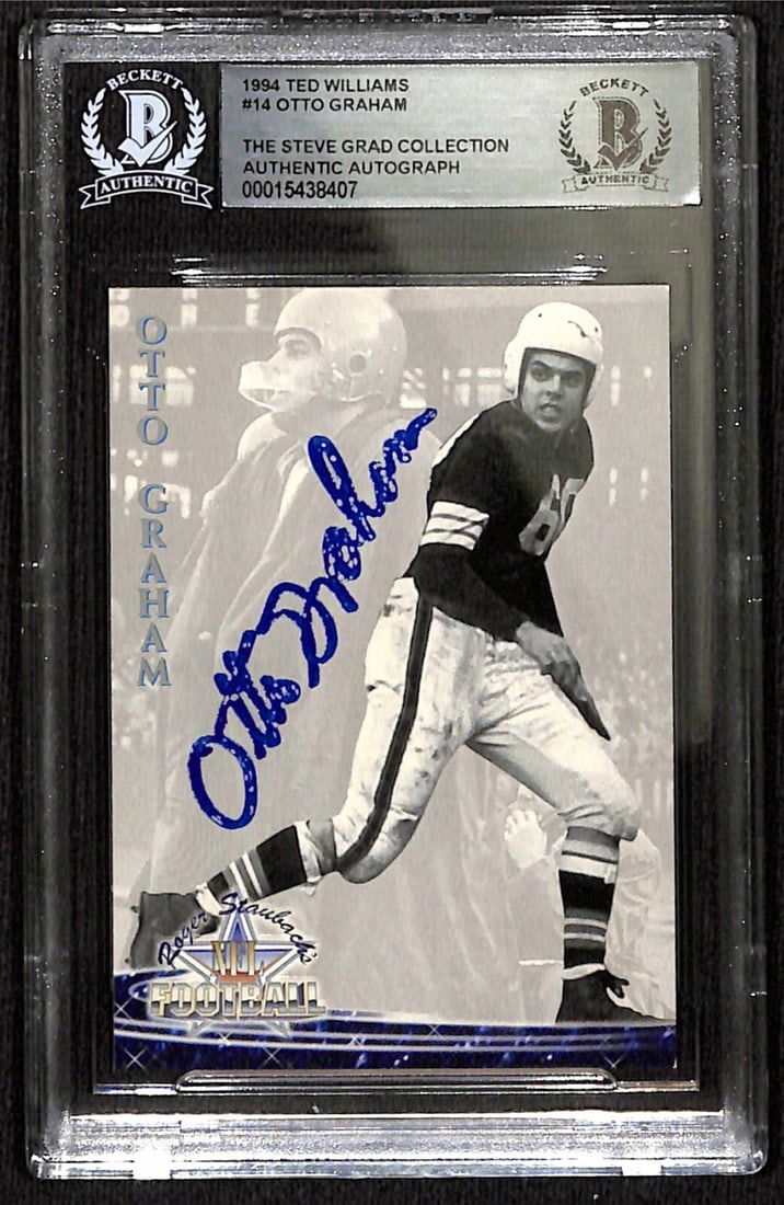 Otto Graham Signed 1994 Ted Williams #14 Card Beckett Authenticated (1 of 1)