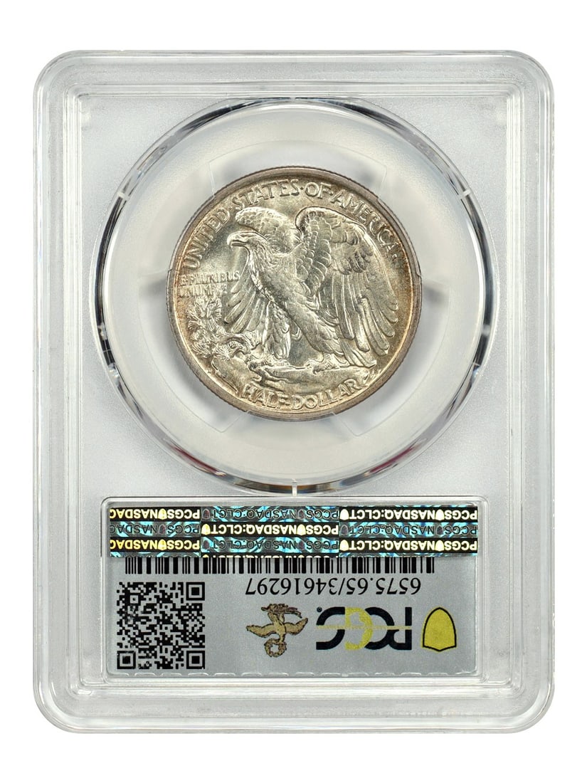 PCGS MS65 1918-D Walking Liberty Half Dollar ex D L Hansen - 2