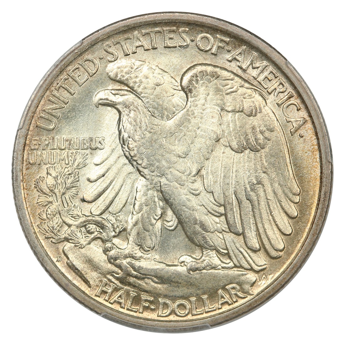 PCGS MS65 1918-D Walking Liberty Half Dollar ex D L Hansen - 4