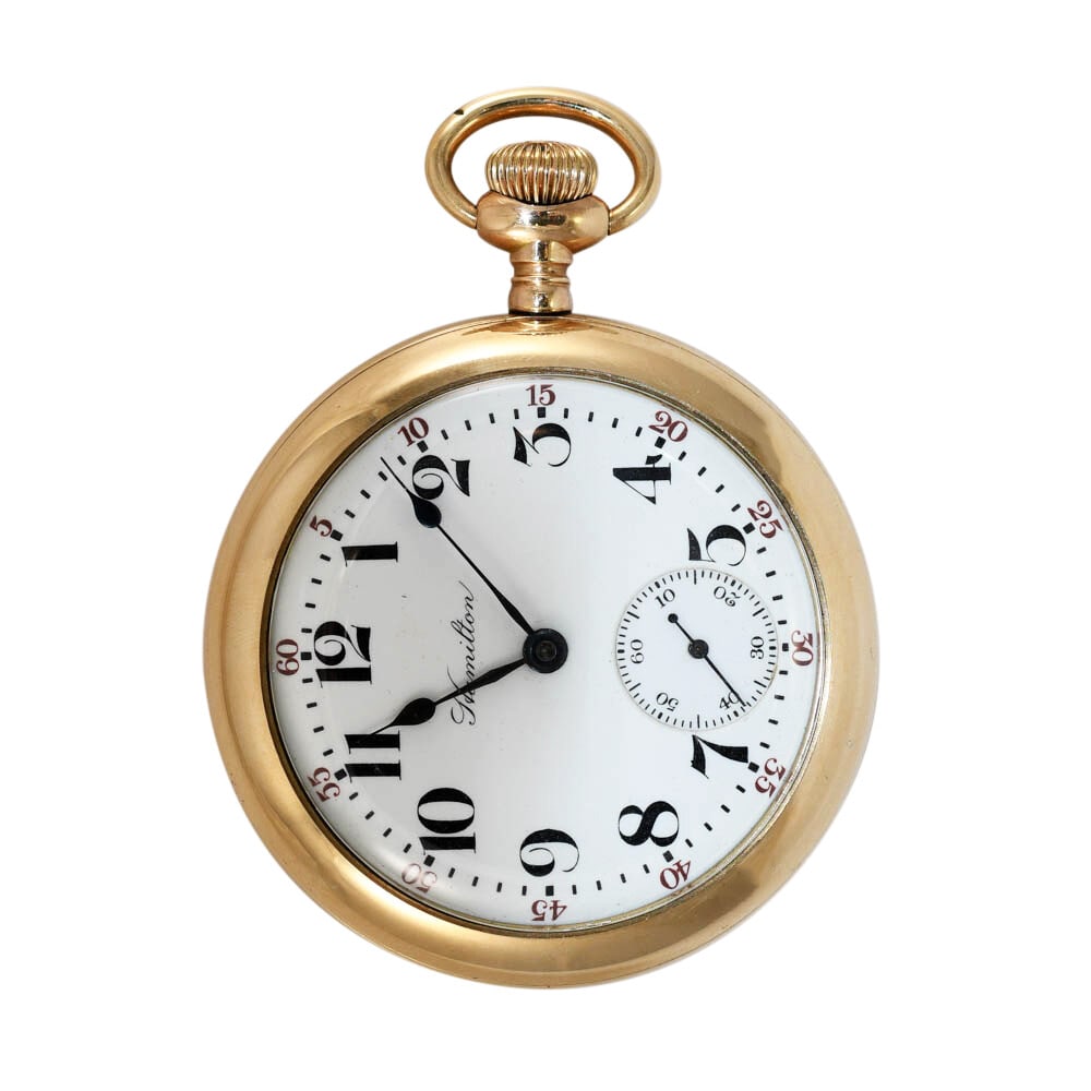 Hamilton G.F. Pocket Watch 1907 Luxury 17 Jewels Gold Filled: Hamilton G.F. Pocket Watch 1907 Luxury 17 Jewels Gold Filled This exquisite Hamilton G.F. pocket watch, manufactured in 1907, features an elegant open face design and is crafted with a luxurious gold