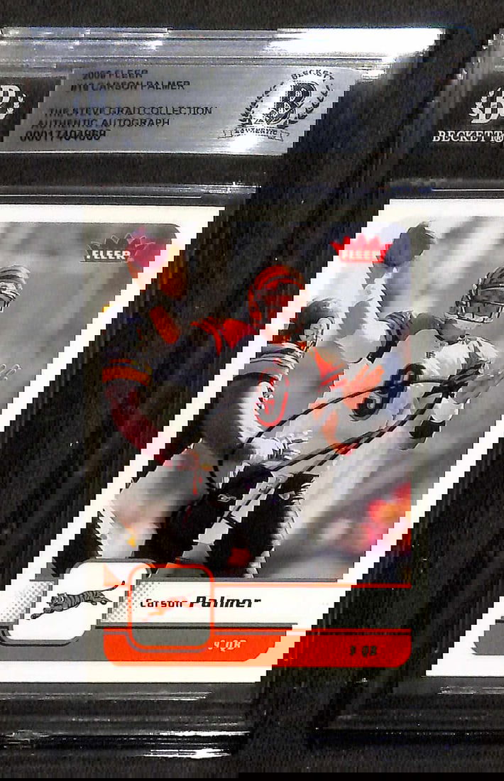 Carson Palmer Signed Bengals 2006 Fleer #10 Card Beckett Authenticated (1 of 1)