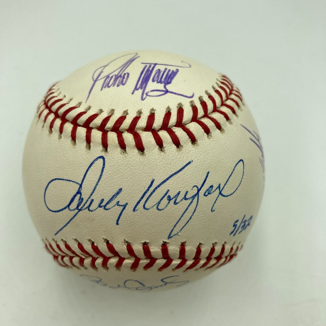 Sandy Koufax Pedro Martinez Roger Clemens Steve Carlton Signed Baseball JSA Authenticated: Sandy Koufax Pedro Martinez Roger Clemens Steve Carlton Signed Baseball JSA Authenticated This remarkable baseball features the signatures of legendary pitchers Sandy Koufax, Pedro Martinez, Roger Cle