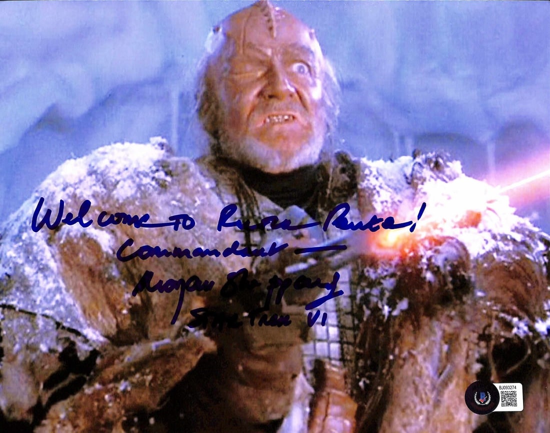 Morgan Sheppard Signed Star Trek VI 8x10 Photo Inscribed Beckett Authenticated (1 of 1)