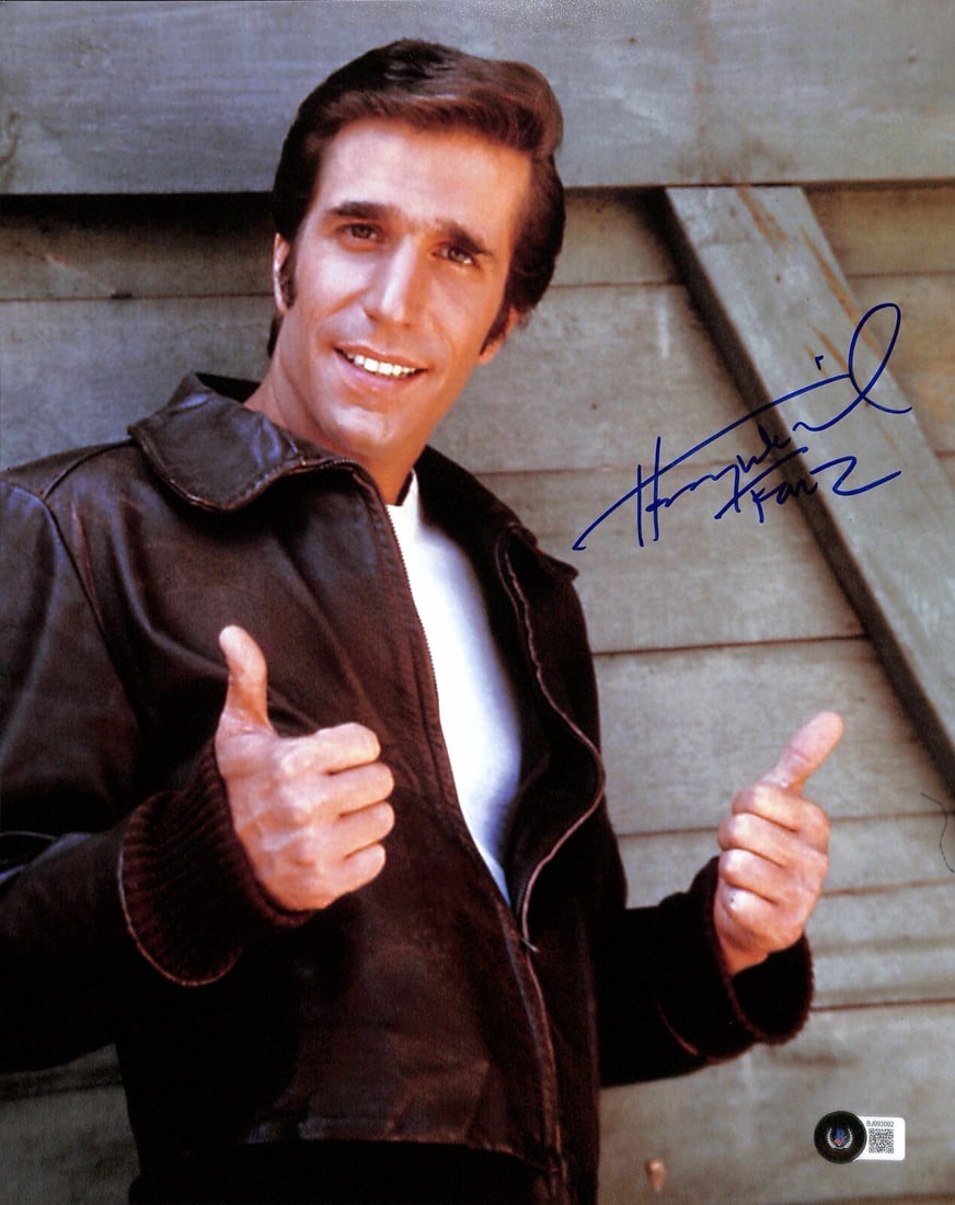 Henry Winkler Fonzie Signed 11x14 Photo Beckett Certified (1 of 1)