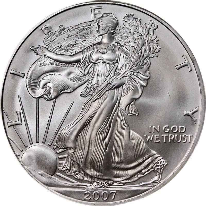 NGC MS69 2007 Silver American Eagle One Dollar Early Releases Coin (1 of 4)