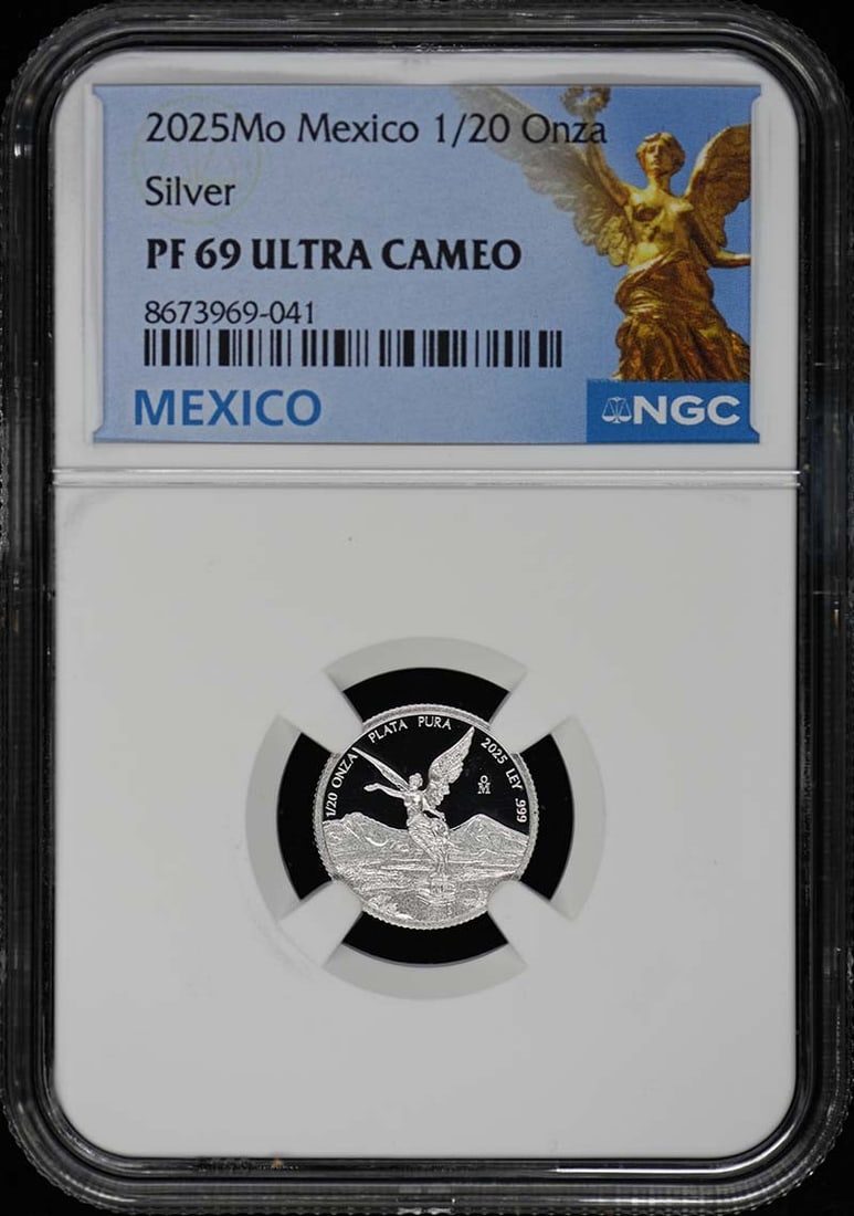 2025 Mexico 1/20 Onza Libertad Silver NGC PF69UC Low Mintage (1 of 2)