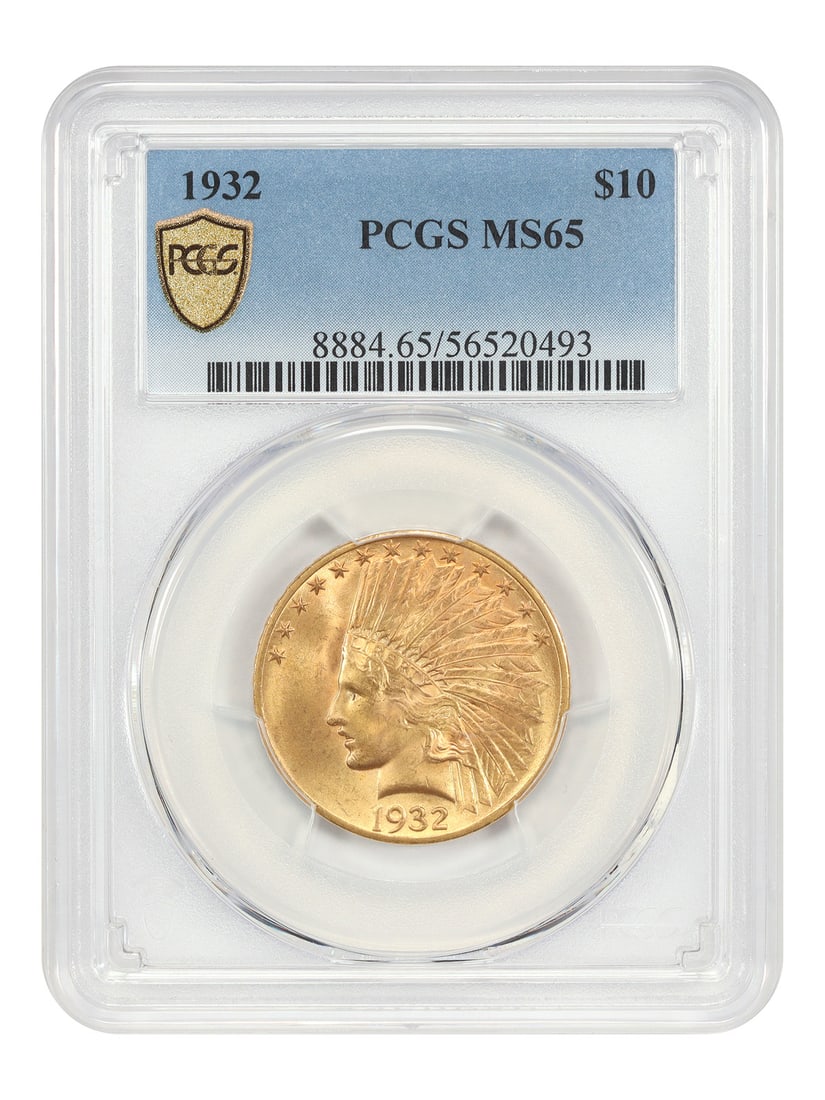 1932 Indian $10 Gold Coin PCGS Graded MS65 (1 of 4)
