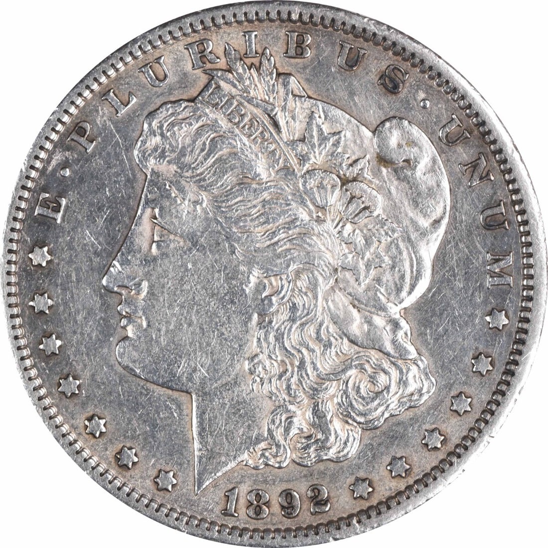 1892-CC Morgan Silver Dollar AU Uncertified 90% Silver Coin (1 of 2)