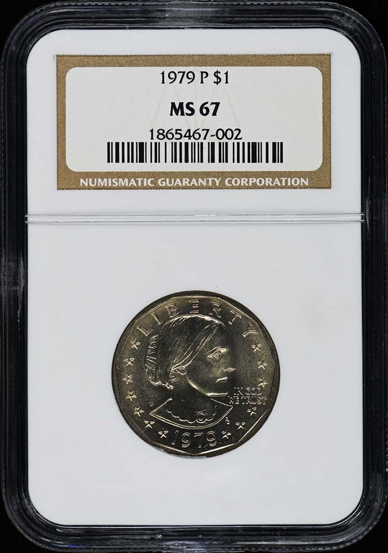 1979 P Susan B Anthony Dollar NGC MS67 Uncirculated Coin (1 of 2)